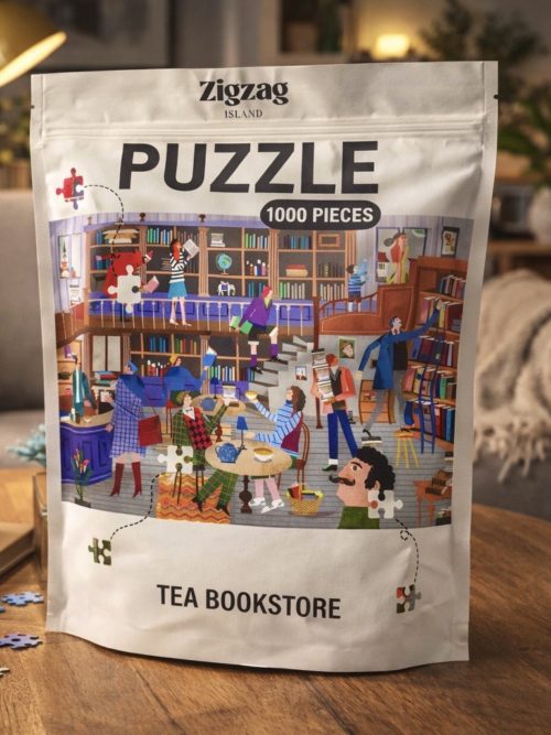 Puzzle 1000 pièces the tea bookstore