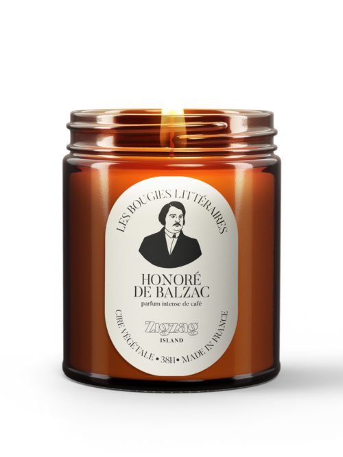 Bougie en pot d'apothicaire Honoré de Balzac